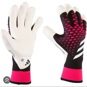 ADIDAS PREDATOR PRO HYBRID GOALKEEPER GLOVE (WHITE/TEAM SHOCK PINK)